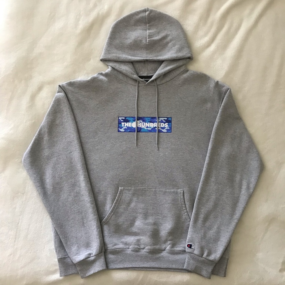 The Hundreds/Champion Camo Bar Hoodie